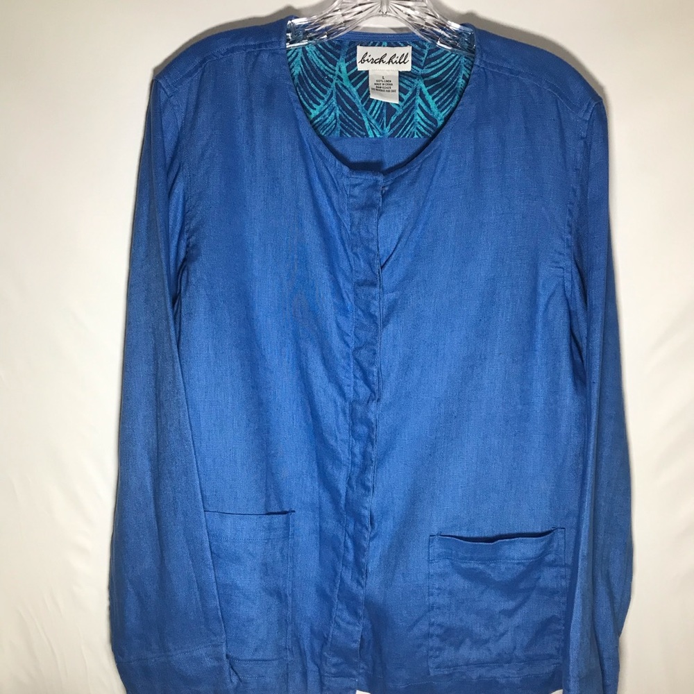 🍍Birch hill linen button top